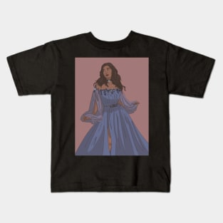 Katara in Blue Goddess Dress Kids T-Shirt